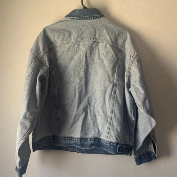 Levi Made & Crafted LMC Drop Shoulder Inside Out Denim Trucker Jacket Medium - Picture 2 of 6